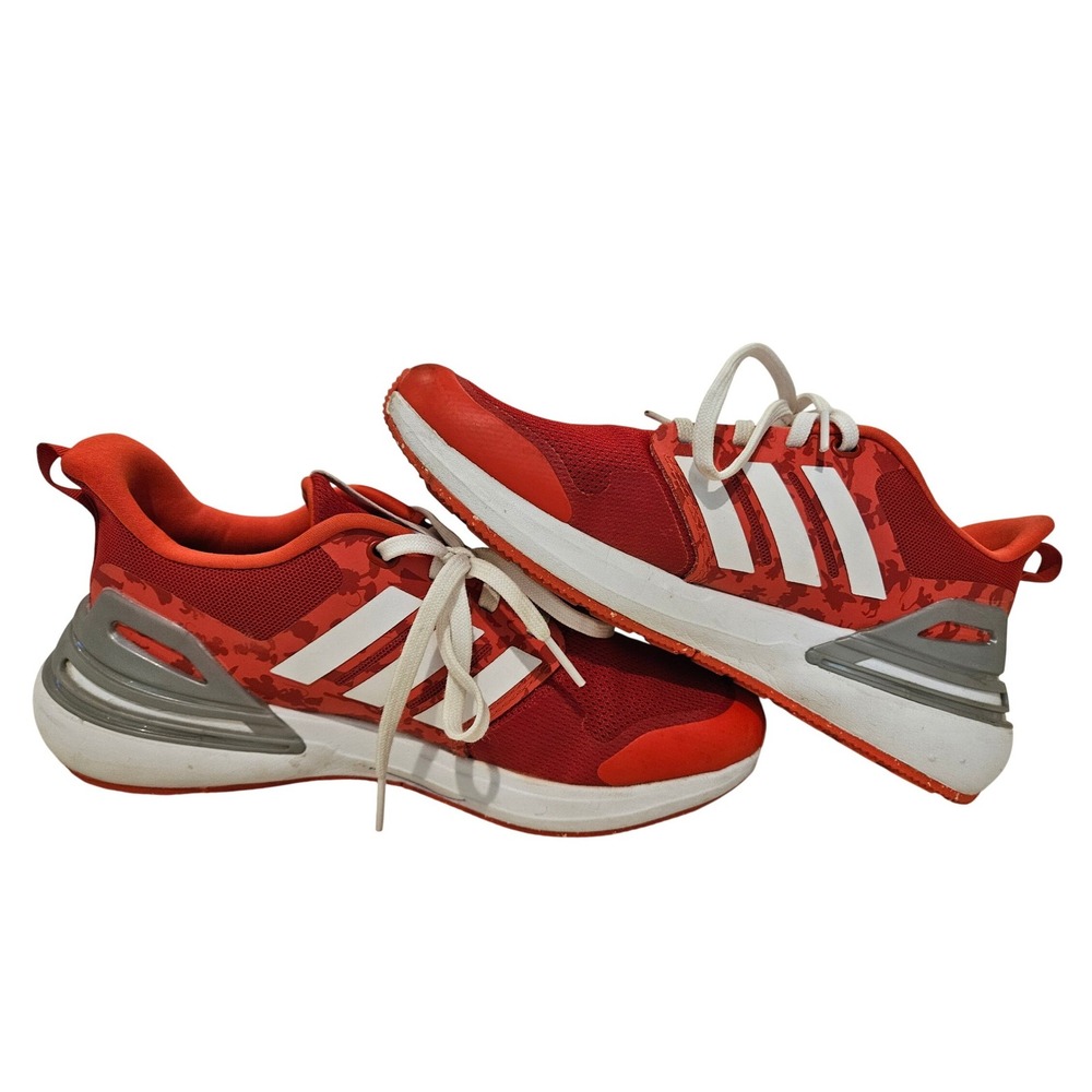 Adidas Disney 100 Bounce Red Running Shoes Sneakers IG0454 Kids 4.5 Mens 4.5